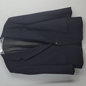 L'UOMO LUIGI BOTTO LUBIAM Blue & Black Textured Sport Coat